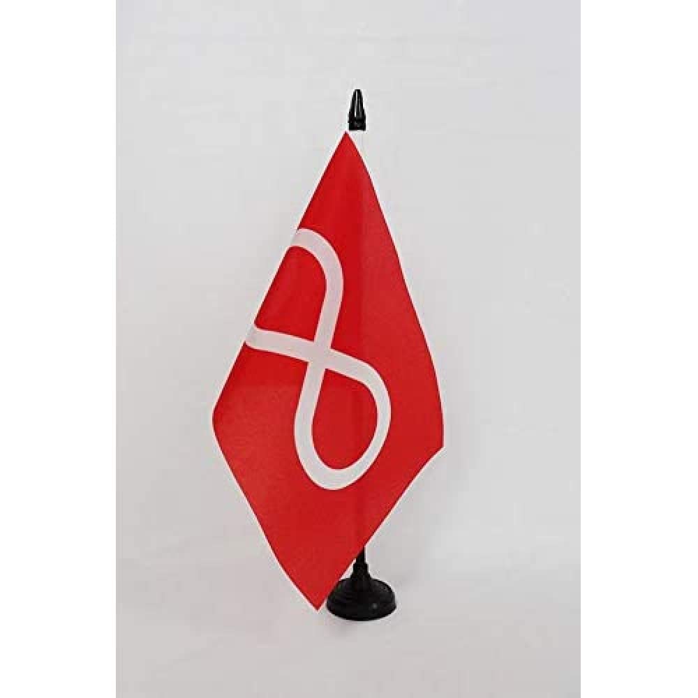 AZ FLAG Metis people of Manitoba and Northwest Territories Table Flag 5'' x 8''