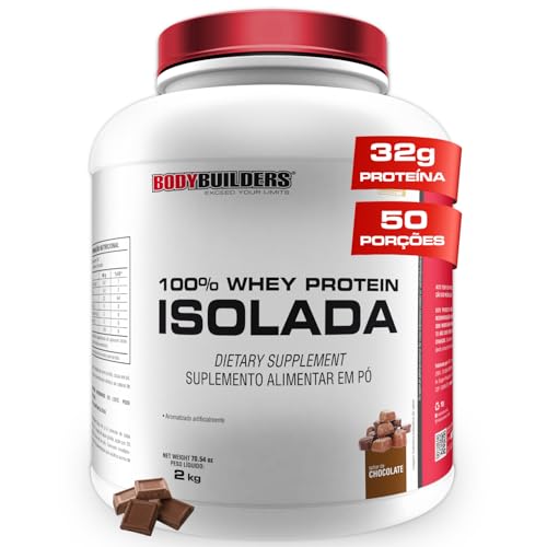 Whey Protein 100% Isolada Chocolate 2kg - Bodybuilders
