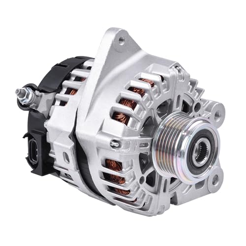 Hodflop 37300-2E721 Alternator Compatible with Hyundai Elantra 2017-2020 L4 2.0L, for Kia Forte 2019-2021 L4 2.0L, 12V 150A 6-Groove Clutch Pulley Clockwise Replace61001473