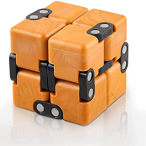 Ea Gift Ea Infinity Cubes Best Fidget Toys For Stress And Anxiety Relief, Mini Fidget Cube Easy To Carry, Anxiety Cube Is A Unique Hand-Held Gifts Idea For Various Events (Yellow), 8Cm X 4Cm X 2Cm #TOP27