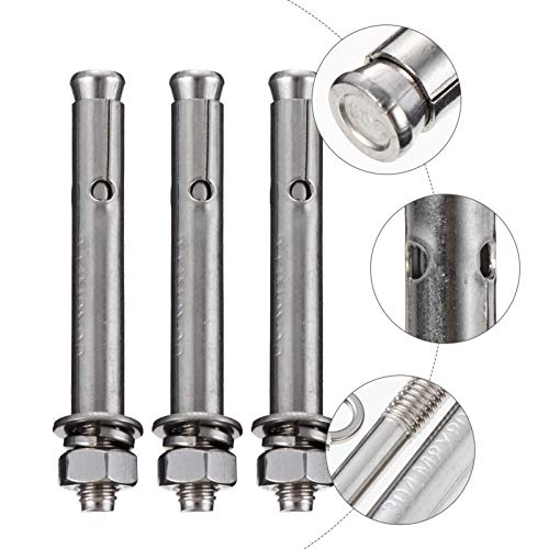 UKCOCO Parafusos de Expansão 10Pcs 304 de Aço Inoxidável Externo Sextavado Expansão Bucha Âncora de