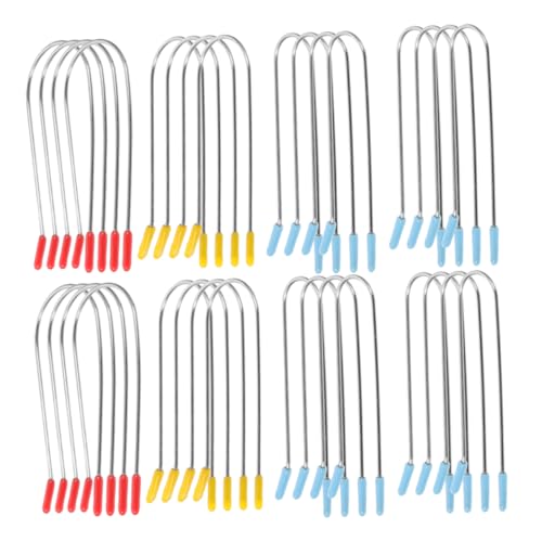 OATIPHO Kit De Repuesto Para Rizador De Pelo: Pinzas Para Rizador Eléctrico De 0,75/1/1,25 Pulgadas Para Un Peinado Rápido. Pinzas En Forma De U Para Una Fácil Fijación Del Cabello.