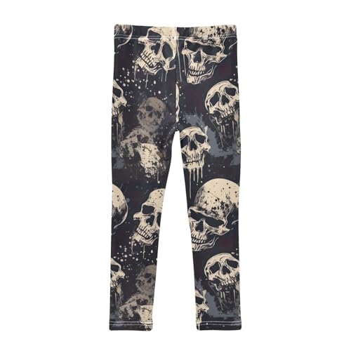 Kids High Waist Gothic Skull Leggings for Toddler Girls 4T 202b31762