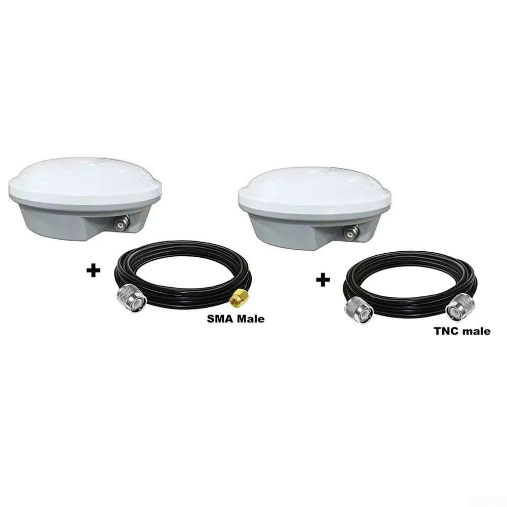 Antenne GNSS de Levée AG35 avec Interface TNC, GPS L1 L2 L5 pour les Signaux Galileo Glonass Beidou pour les Machines Agricoles (Antenne Simple)