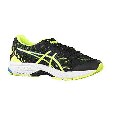 ASICS GT-1000 5, Zapatillas de Running Hombre, Negro (Black/Safety Yellow/Blue Jewel), 39.5