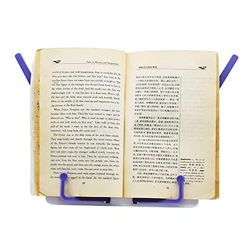 Maydahui Mini Desktop Book Stand Portable Foldable Lightweight Book Rest For Music Score Cookbook Tablet (Max Size - 12 X 6 Inches ),Ergonomic Reading Posture #TOP6