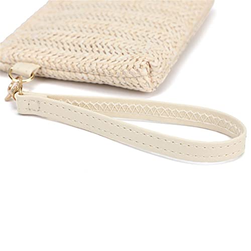 Andy's Orchids 2 Pcs Straw Clutch Purse, Straw Handbag, Summer Beach Straw Bag, Bohemian Wristlet Bag Weaving Bag For Women #TOP5
