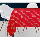 Poliestere Soleil d\'ocre Commettere Pareno, Poliestere, Rosso, 140 X 240 cm