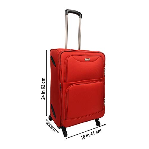 Image of STUNNERZ -Medium-Check in Luggage -Trolley Bags,Travels Bags, Suitcase Tourist Bags |24 Inch | 62cm| (Maroon) (4-Wheels)