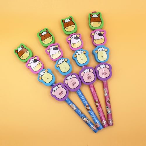 Lápices con Figuras de Animales, Set de 4 Colores miniatura 2