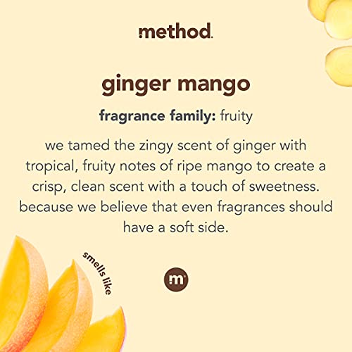 Method Fabric Softener, Ginger Mango, 45 Loads, Reduces Static Cling, 53.5 Ounces (Pack Of 4) #TOP2
