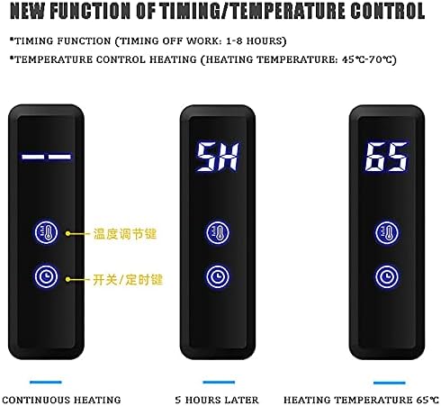 Smart Electric Heated Towel Rack, Stainless Steel with Timer, Wall-Mounted Electric Towel Dryer, Fast Drying, Suitable for Bathrooms