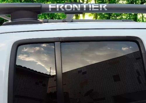 Kit Adesivos Faixa Frontier Attack Preto + Soleira da Porta