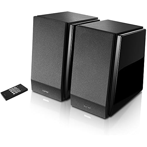 Edifier R1850DB Active Bookshelf Speakers with Bluetooth and Optical Input - 2.0 Studio Monitor Speaker - Built-in Amplifier with Subwoofer Line Out