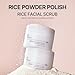 [9 wishes] Rice Facial Scrub, Hypoallergenic Micro Fine Rice Powder, Skin Exfoliating and Blackhead Cares for Sensitive and Dry Skin 3.38 Fl. OZ. Daily Rice Powder Polish