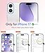 FNTCASE for iPhone 17 Phone Case: Magnetic Translucent Matte [Full Covered Camera Protection] [Screen Protector] Military Grade Shockproof Slim Cover Drop Proof Protective Cases - Lightpurple