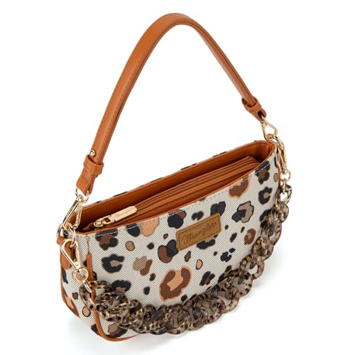 Bolso pequeño de hombro Wrangler estampado de leopardo miniatura 6