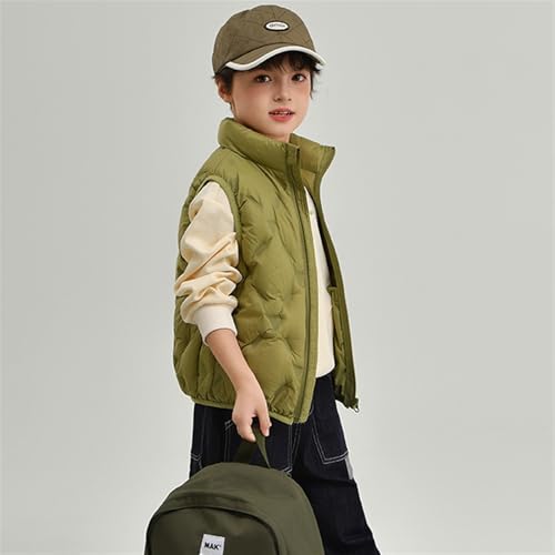 Girls Winter Zipper Puffer Vest Kids Lightweight Sleeveless Outwear Quilted Jacket2