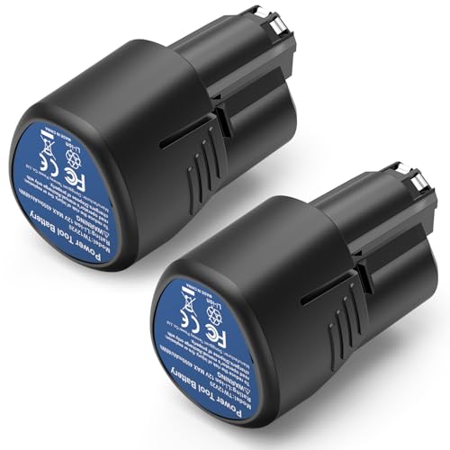 ASUNCELL Lot de 2 batteries lithium-ion 4000 mAh pour Dremel 8260 8240 8250 Outil rotatif sans fil Outil multifonction 12 V 4 Ah Batterie Li-ion de rechange