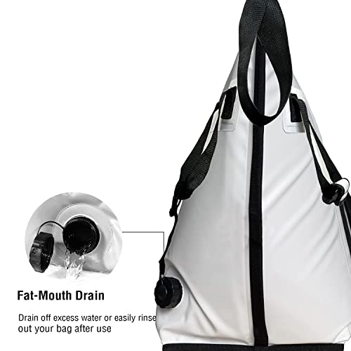 Buffalo Gear Insulated Fish Bag Cooler Flat Bottom,48X20X11In Leakproof Fish Bag For Caught Fish,Waterproof Collapsible Fish Kill Bag For Catfish Salmon Trout Bass #TOP3