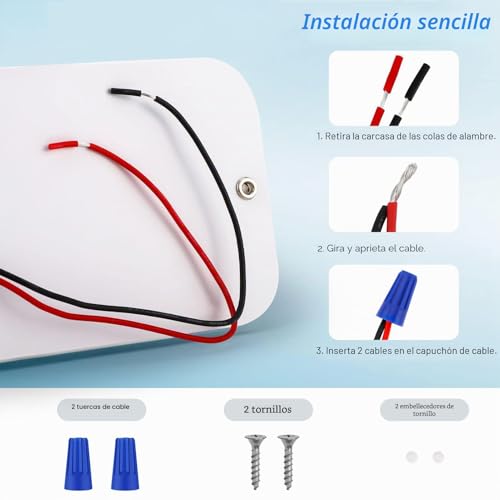 Plafón LED 12V interior para techo de remolques, furgonetas y caravanas 5