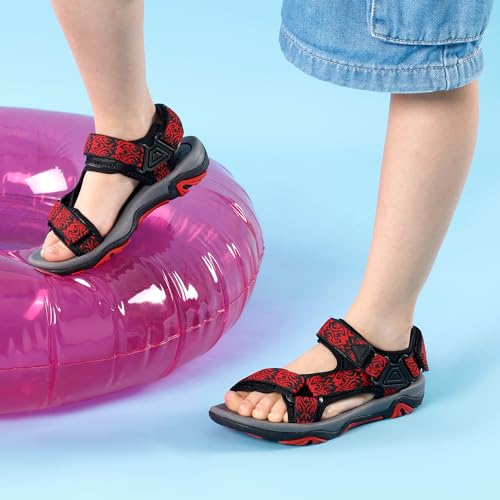 Image of DREAM PAIRS Boys Girls Sandals Kids Adventurous Light-Weight Adjustable Straps Summer Water Shoes (Toddler /Little Kid /Big Kid)