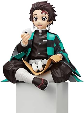 FOUONTOS Kamado Tanjirou Ghost Slayer Figure Eat Rice Balls Series Action Figure Toys Collection Desk Decor Collection Toy (Onigiri Tanjiro)