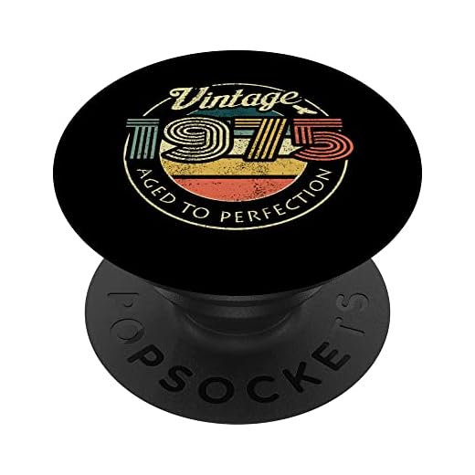 Vintage 1975 47 cumpleaños mujeres hombres setenta y cinco PopSockets PopGrip Intercambiable