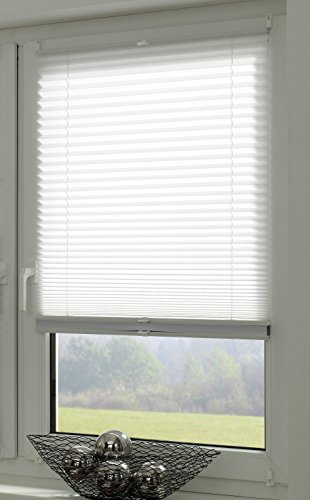 Estor plisado blanco Gardinia sin tornillos, ideal para regular la luz de día y noche 7