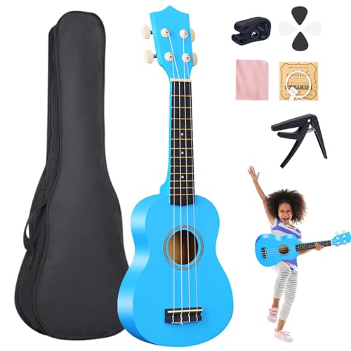 Ukulele for Beginners Kids Ukulele Ukulele de 21 pulgadas para principiantes Guitarra de 4 cuerdas para...