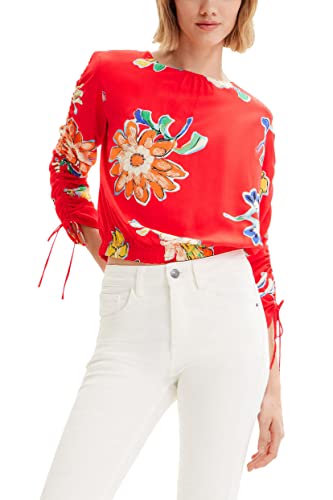 Desigual Blus_Landi 3000 Blouse, Colore: Rosso, Xs Donna