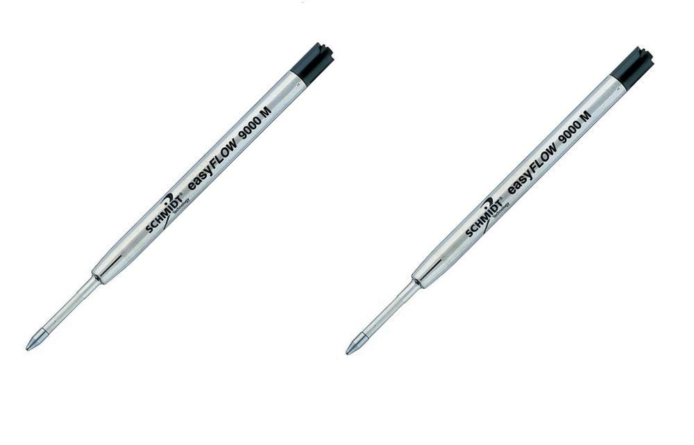 2 x Schmidt “Easy Flow” 9000 ballpoint pen refill, medium, black
