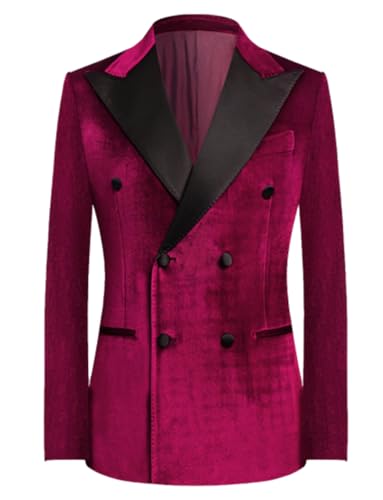 Blazer en velours pour homme : veste de costume croisée chic
