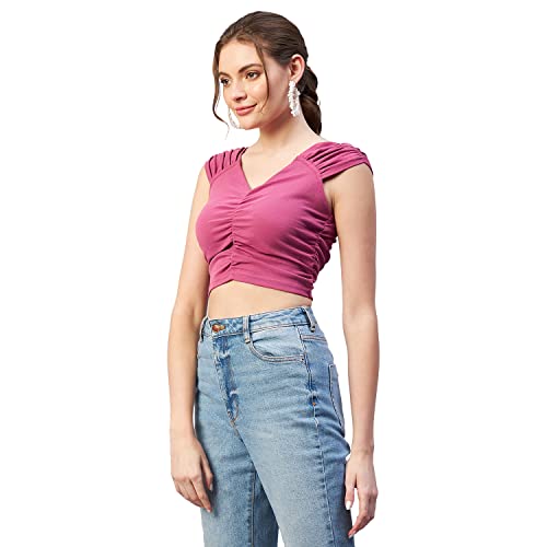 Image of Marie Claire Women's Solid Slim Fit Blouse