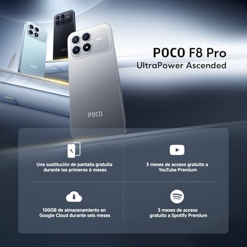 XIAOMI POCO F8 Pro Smartphone 12+256 Go Batterie 6210mAh - Noir - 3