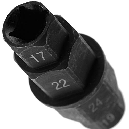 6-kant Motorrad Schraubenschlüssel Spezialeinsatz Achse 17mm 19mm 22mm 24 mm