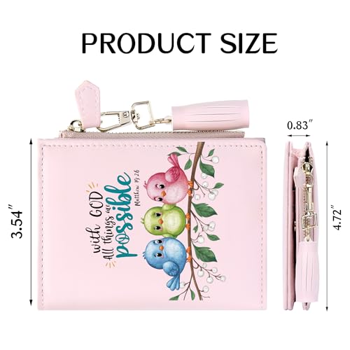 ZRTARY Personalized Wallets for Women,Birthday Gift，Holiday Present for Parent and Grandparent, Graduation Present for Her Him 1042r3