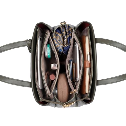Image of EXOTIC Evara Structured Satchel Handbags with Adjustable & Detachable Strap | Textured Finish | Multi-Compartment | Premium Everyday Carry