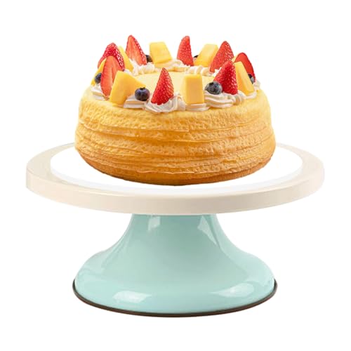 Plato Giratorio para Tartas, Base Giratoria De 25 Cm para Postres Y Cupcakes, Base Giratoria para Decorar Y Servir En Mesas Infantiles Pastelerias Cocinas, para Hogar Fiestas Cumpleaños Y