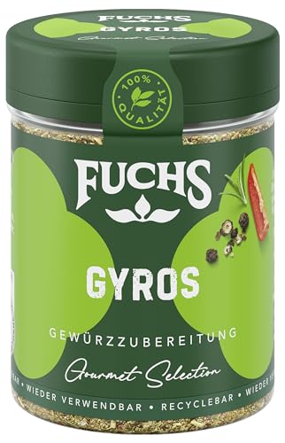 Fuchs Gourmet Selection Mediterran – Gyros Gewürzzubereitung, nachfüllbares Gyrosgewürz,...