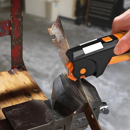 Orange Ninja All-in-1 Garden Tool & Knife Sharpener for Lawn Mower Blade, Axe, Hatchet, Machete, Pruner, Hedge Shears by Sharp Pebble - Image 7