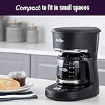 Mr. Coffee 5-Cup Programmable Coffee Maker, 25 oz. Mini Brew, Brew Now or Later, with Water Filtration and Nylon Reusable Filter, Black - Image 3