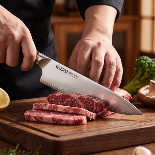 3-Piece Topfeel Japanese Kitchen Knife Set w/ 10Cr15MoV High Carbon Steel and Pakkawood Handle 34.99 + Free Sh + 65% Off Code 7X9TTQO7 - image 2