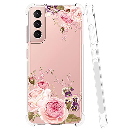 Coque Galaxy S21 FE silicone rose transparent antichoc - 2