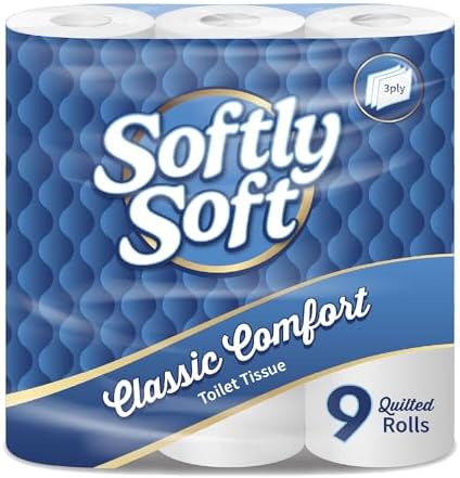 Toilet Paper Bulk 90 Rolls – Quilted 3-Ply Unscented Bath Tissue, Ultra ...