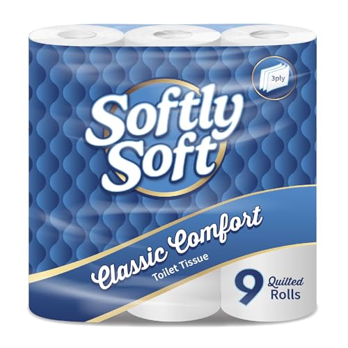 Toilet Paper Bulk 90 Rolls – Quilted 3-Ply Unscented Bath Tissue, Ultra Soft & Septic Safe, Eco-Friendly Family Pack by Softly Soft