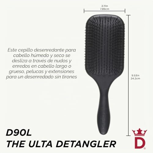 Cepillo Denman Tangle Tamer Ultra D90L para pelo rizado natural y melenas afro 2