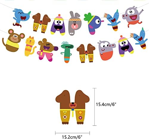 Hey Dugee Party Decorations Hey Dugee Birthday Party Supplies Includes Birthday Banner, Cake Topper, Cupcake Topper, Balloons