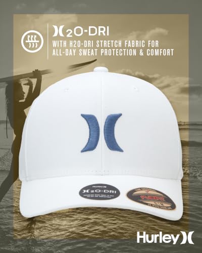 Image of Hurley Men's Caps - One & Only Flexfit Baseball Cap - Fitted Hats for Men (S-XL)