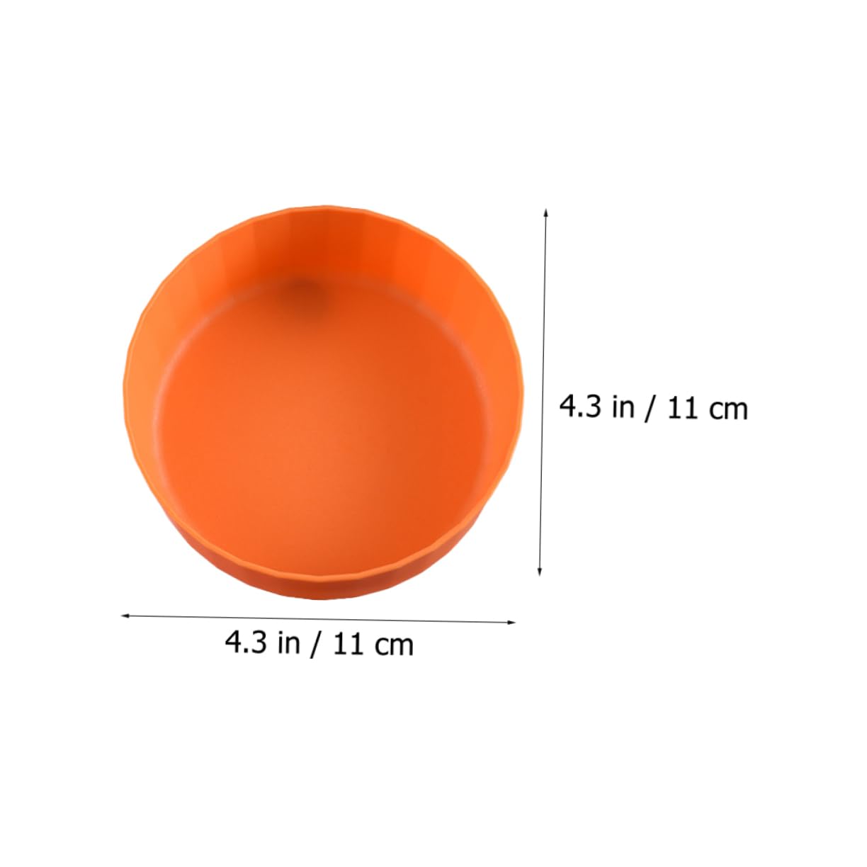 COLLBATH 8pcs Plastic Snack Plates Seasoning Dish Desktop Food Plates Household Serving Plates Fruit Tray Dessert Plates Decorative Serving Plate Round Cake Pans Salt Saucer Jewelry Tray